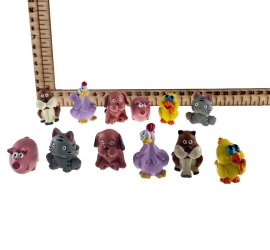 JUEGO 6 ANIMALES INFANTILES RESINA 2,5-3CMS SURT. (PRECIO JUEGO)