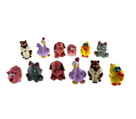 JUEGO 6 ANIMALES INFANTILES RESINA 2,5-3CMS SURT. (PRECIO JUEGO)