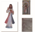 SANTO JESUS DIVINA MISERICORDIA RESINA 9CMS