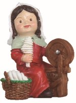 HILANDERA RESINA MODERNA 9CMS