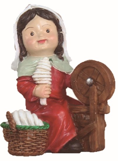 HILANDERA RESINA MODERNA 9CMS