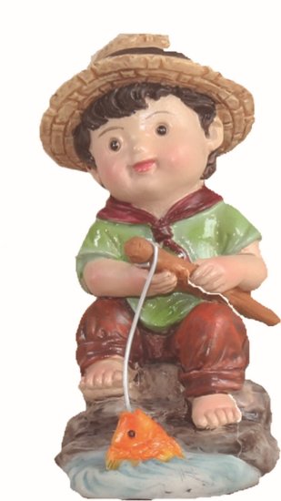 PESCADOR RESINA MODERNA 9CMS
