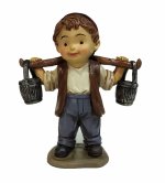 PASTOR CON CUBOS RESINA MODERNA 9CMS