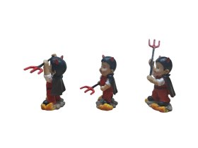 JUEGO 3 DEMONIO RESINA MODERNA 9CMS (PRECIO JUEGO) JUEGO 3 DEMONIO RESINA MODERNA 9CMS (PRECIO JUEGO)