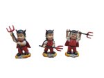 JUEGO 3 DEMONIO RESINA MODERNA 9CMS (PRECIO JUEGO)