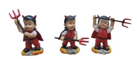 JUEGO 3 DEMONIO RESINA MODERNA 9CMS (PRECIO JUEGO) JUEGO 3 DEMONIO RESINA MODERNA 9CMS (PRECIO JUEGO)
