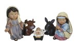 JUEGO NACIMIENTO RESINA MODERNA 9CMS