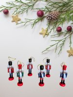 JUEGO 6 NUTCRACKERS SURT.10CMS PARA COLGAR ARBOL (PRECIO JUEGO)