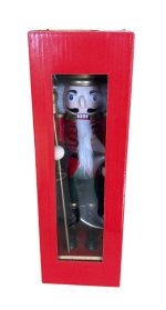 NUTCRACKER BASTON PIE MADERA 25CMS