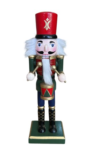 NUTCRACKER BASTON PIE MADERA 25CMS