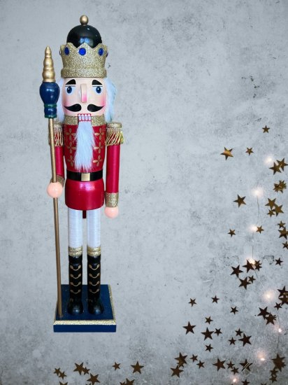 NUTCRACKER BASTON PIE MADERA 50CMS