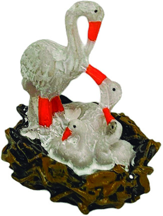 GRUPO NIDO CIGUEÑA RESINA 6CMS.